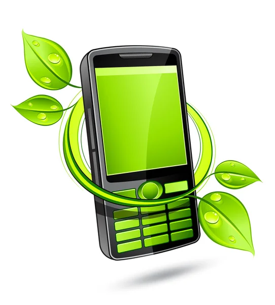 Telefone verde —  Vetores de Stock