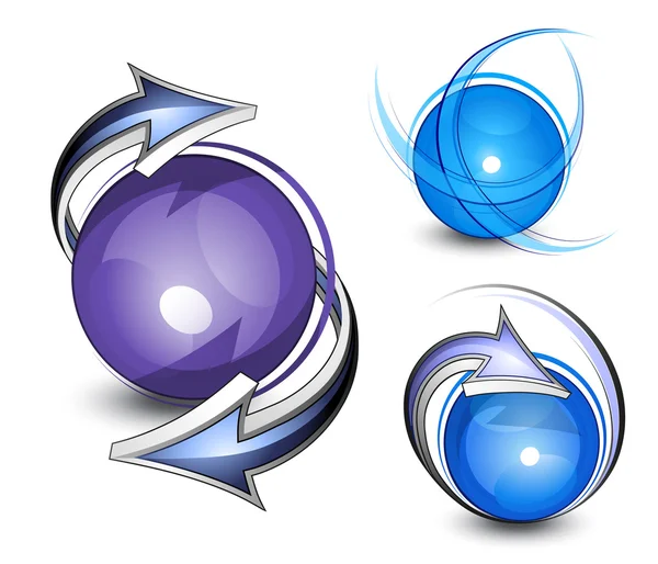 Abstract spheres — Stock Vector
