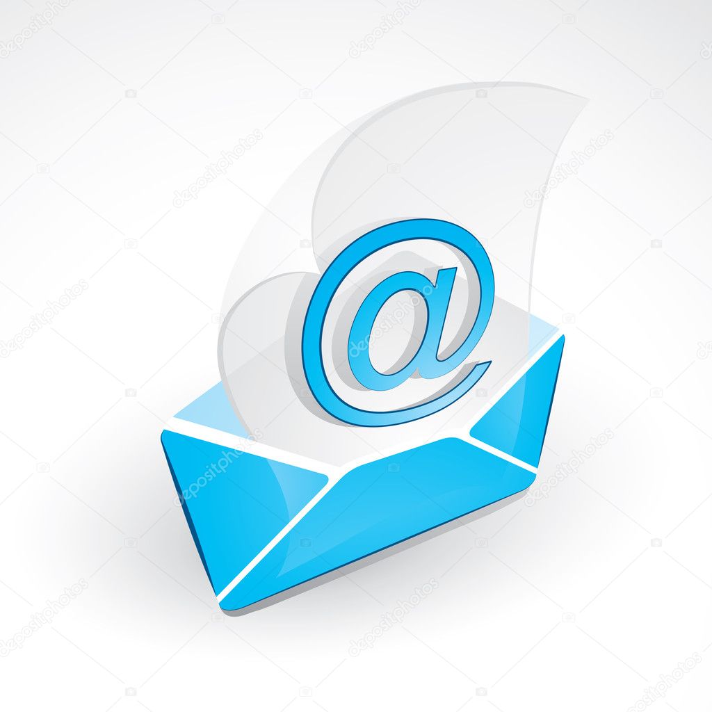 E-mail vector icon on a white background