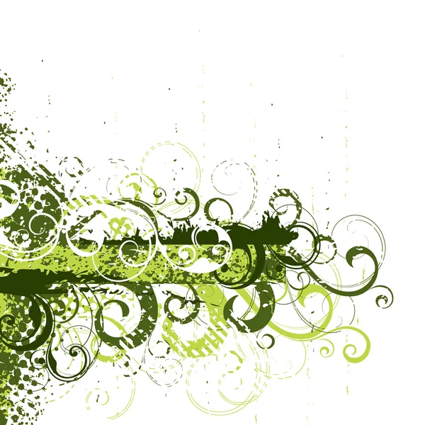 Sommaren gröna sammansättning — Stock vektor
