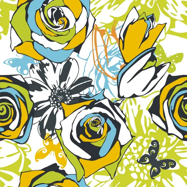 Textura floral vetorial Ilustração De Bancos De Imagens