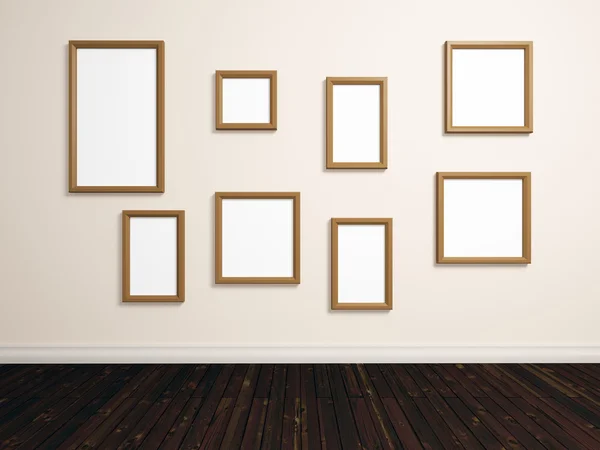 Empty photo frames — Stock Photo, Image
