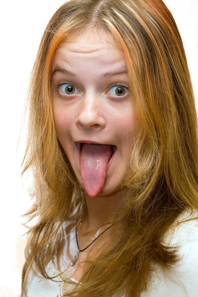 Long tongue — Stock Photo, Image