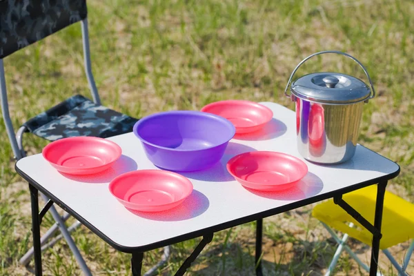 stock image Picnic table