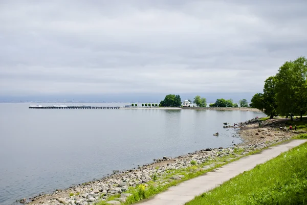 stock image Coast of the Finnish gulf. Peterhof