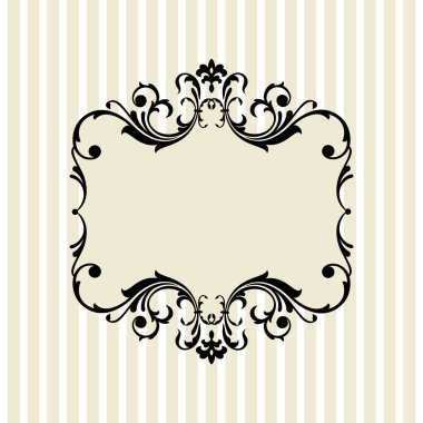 Abstract vintage frame clipart