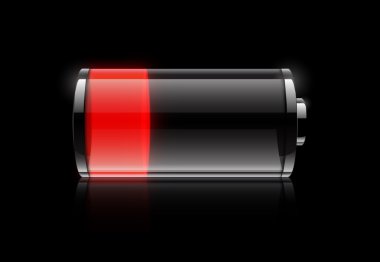 Battery low clipart