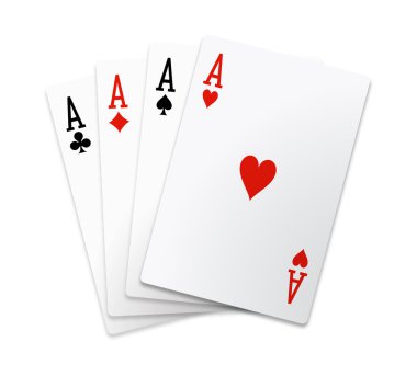 Isolated Aces Square clipart