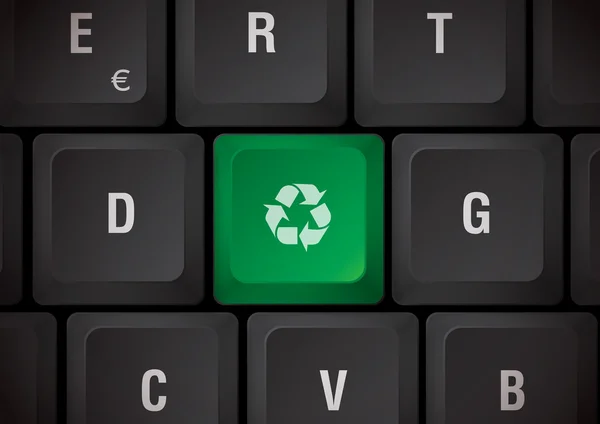 Reciclagem de teclado — Fotografia de Stock