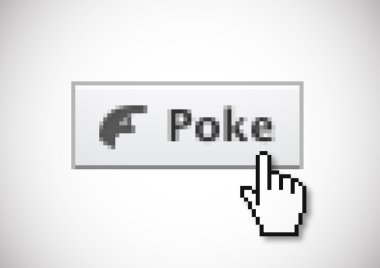 Poke button clipart