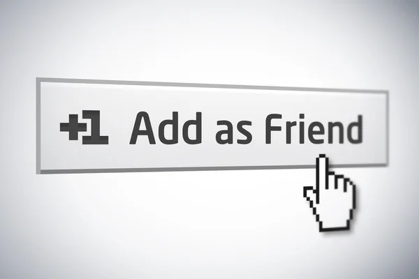 Añadir como amigo botón 2 — Foto de Stock
