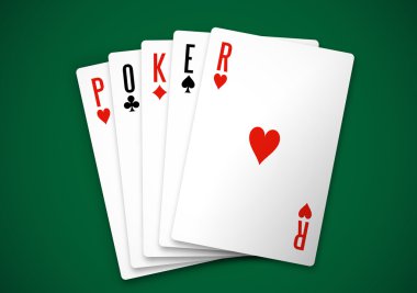 Poker cards clipart