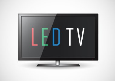 LED TV clipart