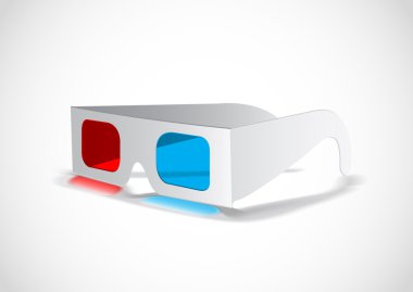 3D glasses clipart