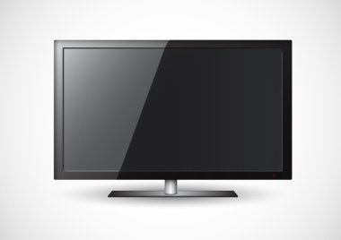 Flat screen TV clipart