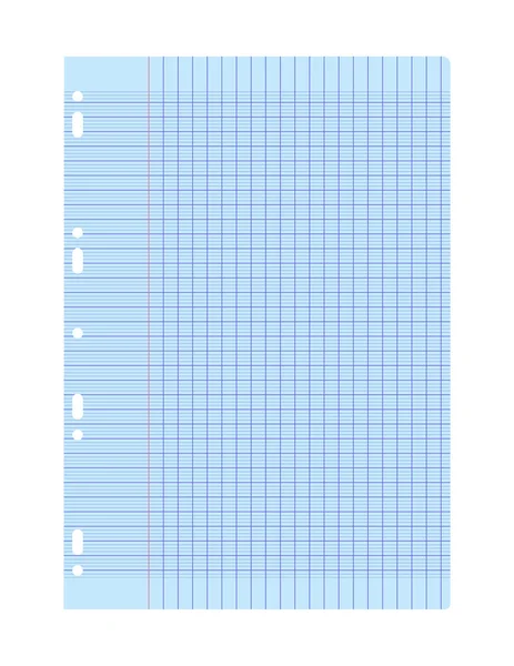Modrý list papíru — Stockový vektor