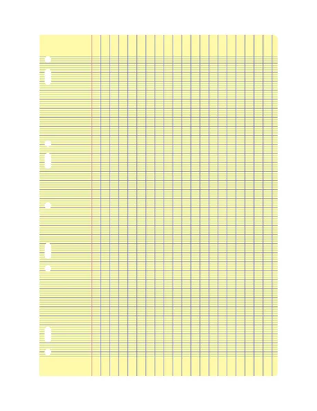 Yellow sheet of paper — Stock Vector