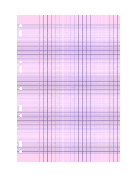 Feuille de papier rose — Image vectorielle