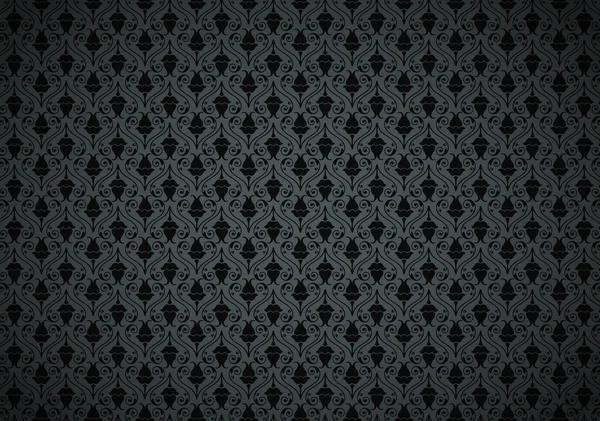 Fond d'écran floral foncé — Image vectorielle