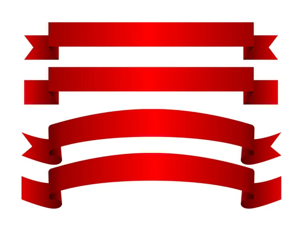 Красная лента — стоковый вектор