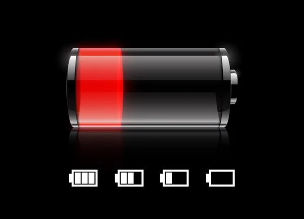 Batterij laag — Stockvector