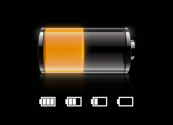 Bateria średnio — Wektor stockowy