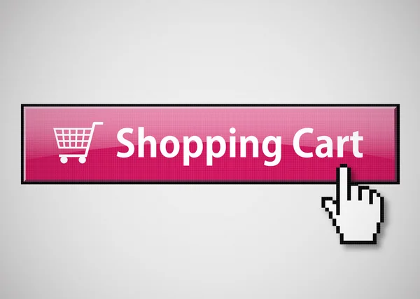 Shopping Cart button — Stock Vector