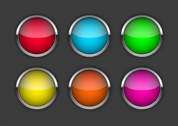Colored leds — Stock Vector