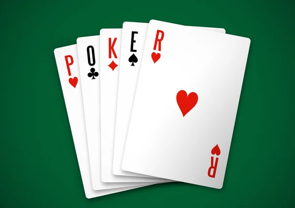 Cartes de poker — Image vectorielle
