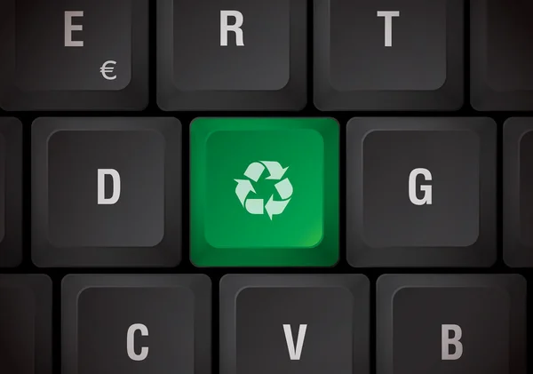 Reciclagem de teclado — Vetor de Stock