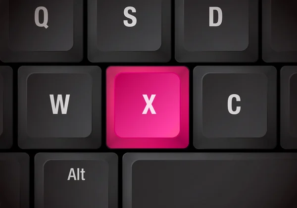Keyboard X — Stock Vector