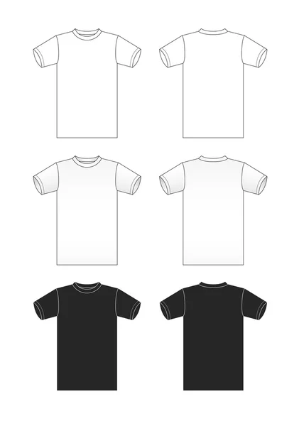Modèles de T-shirts — Image vectorielle