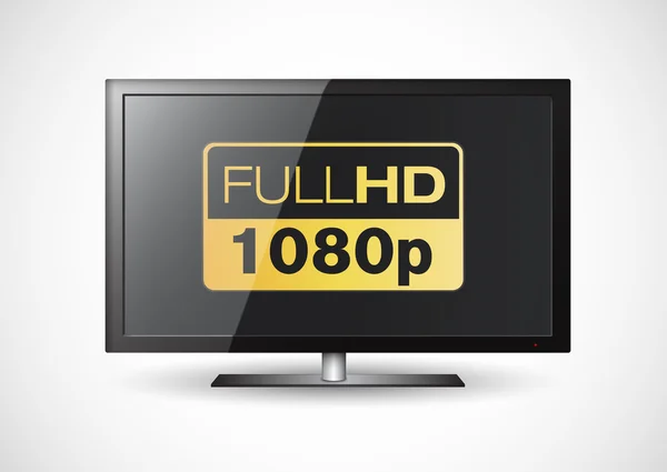 TV Full HD — Vettoriale Stock
