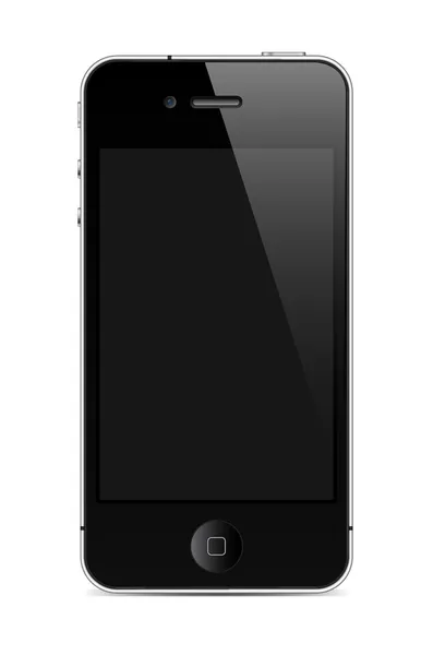 Мобильный телефон с экраном, похожим на iphone — стоковый вектор