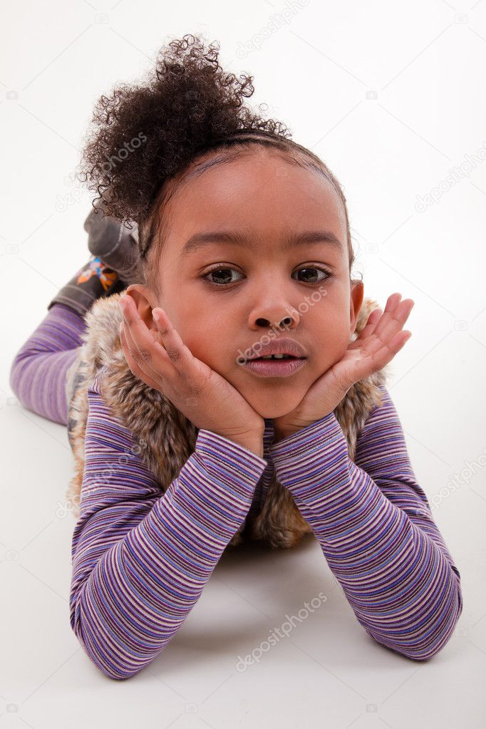 Portrait of a african little girl