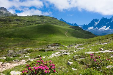 A beautiful view of the french alps clipart