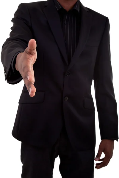 An businessman giving a hand — Stock Photo, Image