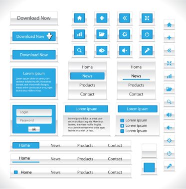 Web elements pack clipart