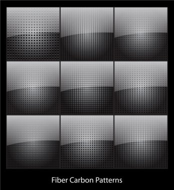 A collection of fiber carbon patterns clipart