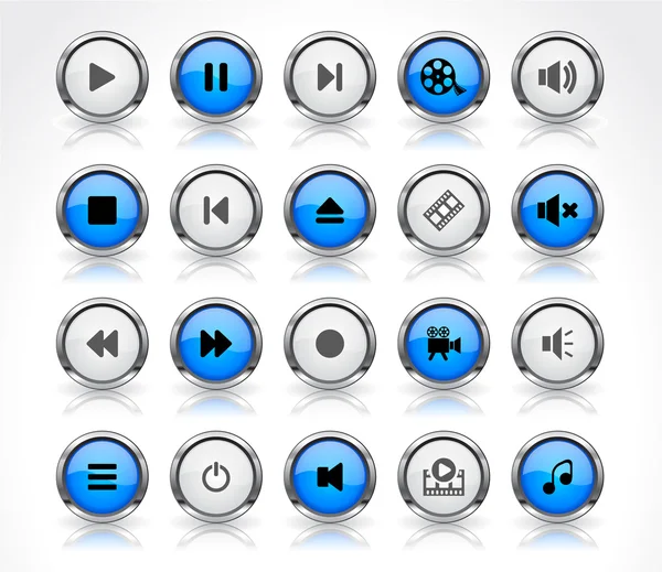 Buttons für das Web — Stockvektor