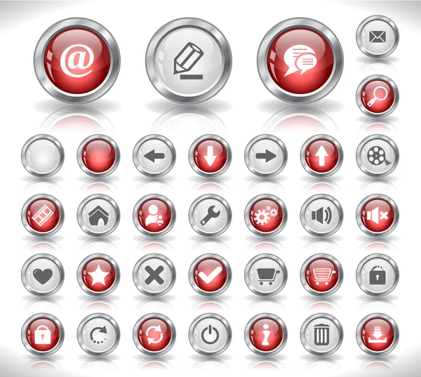 stock vector Buttons for web. Vector.