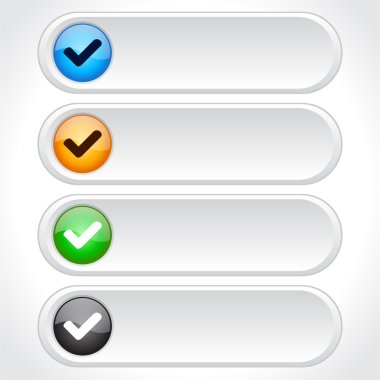 Buttons for web. Vector. clipart