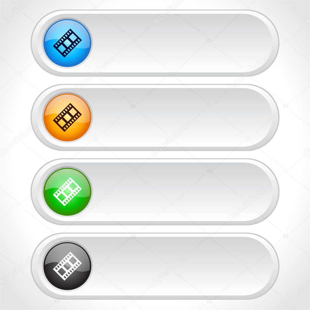 Buttons for web. Vector.