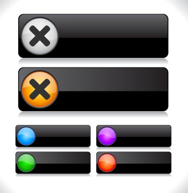 Buttons for web. Vector. clipart