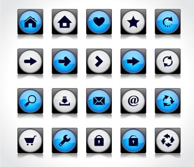 Buttons for web. clipart