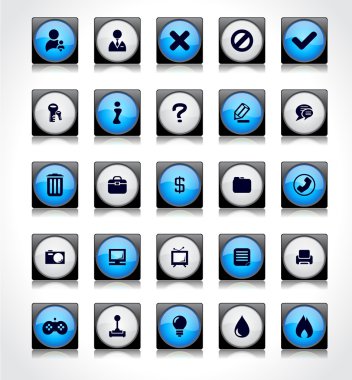 Buttons for web. clipart