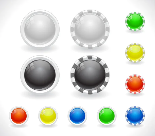 Buttons für das Web. — Stockvektor