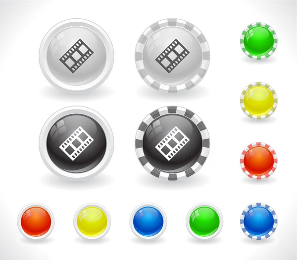 Boutons pour le web . — Image vectorielle