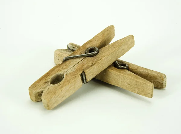 Two clothes pins — Stock Photo, Image
