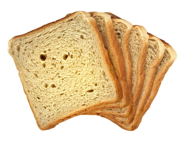 The cut bread